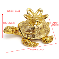 Base boule de cristal tortue personnalisée ornements de bureau conception gratuite artisanat en métal décoration de la maison articles cadeaux souvenirs