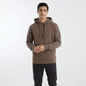 100% Cotton Blended Oversized Pullover Hoodies for Men Winter Print Pattern Top Pocket Color <b>Block</b> Fleece Hooded Top Boys' Style - Product Image 1