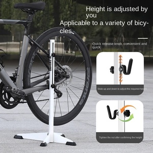 Estante de estacionamiento de <span class=keywords><strong>bicicleta</strong></span> Vertical TOSUOD, estante de mantenimiento interior para <span class=keywords><strong>bicicleta</strong></span> de carretera con soporte de pie para <span class=keywords><strong>bicicleta</strong></span> de <span class=keywords><strong>montaña</strong></span> - Product Image 5