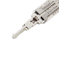 LISHI Lockpick Décodeur 2 en 1 Outil de serrurier en acier plastique Ouverture TytCamry Reiz Corolla Auto Locks compatible Lishi TOY43AT
