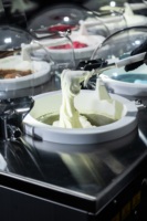Machine à glace dure professionnelle Miles GALAXY Pro V6 multi-saveurs, 6 cylindres, fabrication Hangzhou, machine à gelato à agitation continue, 6 bacs