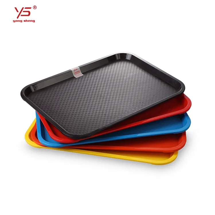 Trade assurance plastic fast food tray,100% melamine food serving tray, cheap plastic tray