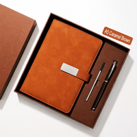 Carnet de notes A5 aspect cuir avec logo personnalisé, fermeture à boucle métallique, papier épais 80 g/m², idéal pour réunions d'affaires et cadeaux d'entreprise