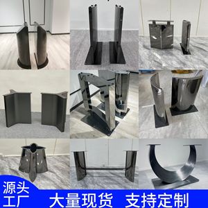 Estante de mesa de comedor comercial de gama alta, placa de roca, pata de acero inoxidable, soporte de lujo para el hogar para juegos de <span class=keywords><strong>restaurante</strong></span>, Metal moderno - Product Image 2