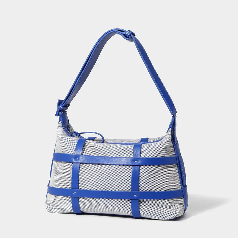 Große Kapazität Einkaufstasche Schulter PU gewebtes Material Casual Fashion Handtasche Spot Retail Damen tasche G73