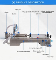 Machine de remplissage de savon liquide de confiture de crème de bouteille manuelle semi-automatique horizontale de FillinMachine pour le shampooing de crème et de Gel