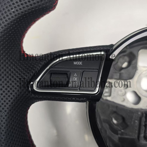 Volante Deportivo de Fibra de Carbono y Cuero Perforado para Audi A3 A4L A5 A6L A7 Q3 Q5, Venta al Por Mayor - Product Image 5