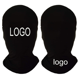 Máscara Facial Completa Negra JX para Halloween, Capucha para Adultos, Cabeza sin Rostro, Tela Morph - Product Image 1