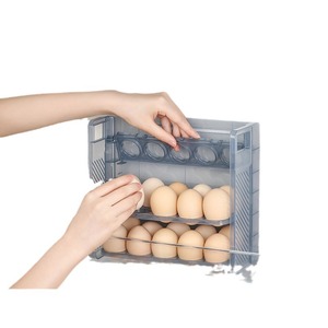 <b>Egg</b> <b>Storage</b> Box Multi Layer Portable Flip Top Food Grade Refrigerator Preservation Travel Use - Product Image 1