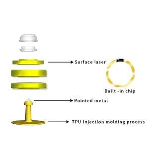 Delake Hot Sale Laser Printing Reuse UHF Rfid Animal Ear Tag Icar Certificated Sheep Ear Tag For Sale