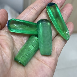 Wholesale Synthetic Uncut <b>Material</b> 78# Green Synthetic Corundum Rough - Product Image 5