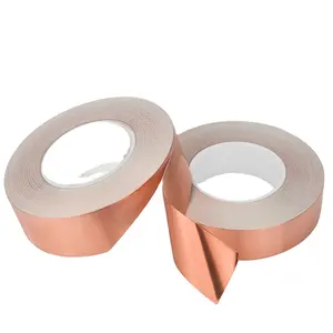 Cinta de lámina de cobre adhesiva conductora para productos electrónicos