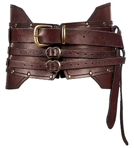 Steampunk cinturón ancho mujeres Vintage hombres Caballero armaduras Medieval <span class=keywords><strong>pirata</strong></span> disfraz cintura Cosplay Accesorios - Product Image 1