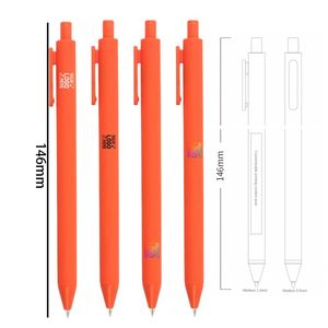 Bolígrafos de Plástico al por Mayor, Color Caramelo, Económicos, Multicolores, Recubiertos de Goma, para Regalos, con Logotipo Personalizado Impreso, para Papelería - Product Image 2