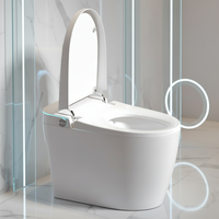 8815B Dayao WC intelligent monobloc à chasse automatique, allongé, avec capteur tactile au pied, siège chauffant, télécommande, pour usage domestique, en céramique