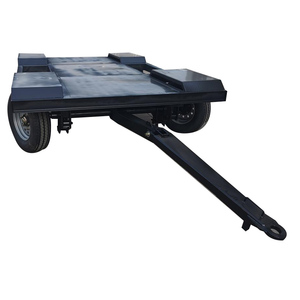 Petite remorque à plateau plat à 4 roues de 4 tonnes pour transport mobile avec stationnement - Product Image 5