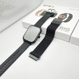 Chất Lượng Cao New Bt Thông Minh Đồng Hồ Tập Thể Dục OEM Tùy Chỉnh Sức Khỏe Huyết Áp Bán Buôn IP68 Không Thấm Nước Với Đôi Dây Đeo Gt16 - Product Image 4