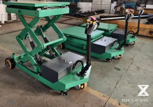 Carro de accionamiento hidráulico industrial OEM, mesa elevadora, carro de empuje, plataforma móvil, carretilla de mano para mercancías pesadas - Product Image 4