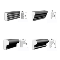 Moulures de corniche en polystyrène expansé (EPS) au design moderne pour colonnes romaines, cadres de fenêtres et embellissement extérieur de villas et hôtels
