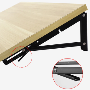 1pc Support d'angle pliable triangulaire en acier inoxydable, plusieurs tailles, support lourd, étagères murales, table, quincaillerie pour la maison - Product Image 3