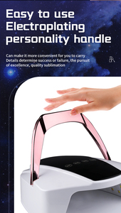 <span class=keywords><strong>Lampe</strong></span> à ongles UV LED 96W rechargeable en ABS, 4 minuteurs, séchage rapide, outil de manucure certifié CE - Offre Spéciale - Product Image 3