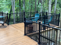 Schwarz Pulverbeschichtete Aluminium-Geländerpaneele für Balkon, Treppe und Gartensicherheit