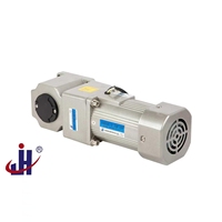 Motor AC Fase Tunggal Torsi Tinggi 110V/220V dengan Gearbox 90 Derajat Hollow/Solid Konstruksi Aluminium Perlindungan Anti Tetes