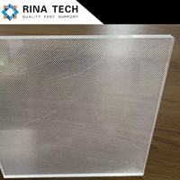Placa guía de luz ultra suave sin parpadeo de 10 mm con marcado de puntos láser de una sola cara para iluminación de aulas escolares Rina Tech
