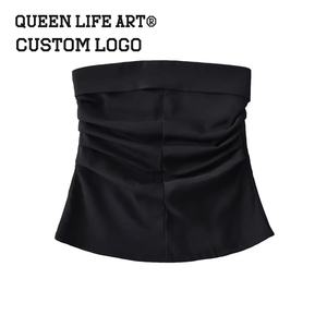 Gran oferta 2025, conjunto de tubo de 2 piezas elegante estilo Safari Y2K para mujer, Xxxs, 380 gramos, logotipo personalizable, Sudadera con capucha, pantalón, decoración de vendaje - Product Image 5