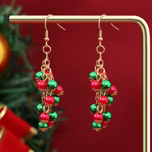 Pendientes de Aleación Estilo Europeo-Americano, Aretes de Navidad Unisex, Campana de Moda, Árbol de Navidad, Regalo, Venta al por Mayor Transfronteriza - Product Image 4