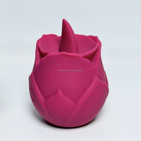 Rose Sex Toy Fabrik Großhandel Zungen-Klitoris-Stimulator Rose Vibrator für Frauen Erwachsenen-Sexspielzeug Leckende Rose Toys