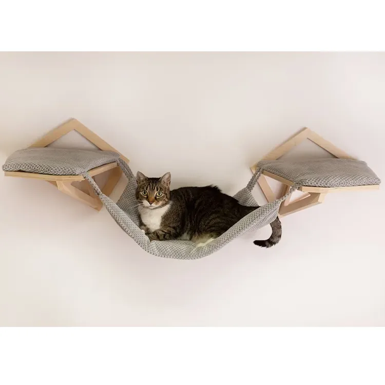 Prateleira Canto Cat Wall Bridge Wall Wall Mounted Cat Bed