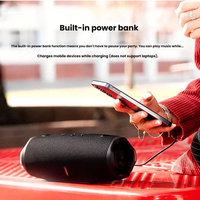 Enceinte Bluetooth sans fil portable pour l'extérieur, avec subwoofer Hi-Fi, idéale pour la maison, les cadeaux, les fêtes et les sorties – Boîte cadeau FM Boombox