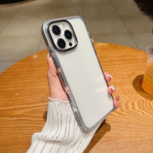 Pha Lê Rõ Ràng 2.0 TPE Chống-Mùa Thu Bảo Vệ Trường Hợp Đối Với <span class=keywords><strong>iPhone</strong></span> 17 Và Đối Với <span class=keywords><strong>Apple</strong></span> 14 Với Phần Cứng Nút Nhẫn Điện Thoại Di Động Trường Hợp - Product Image 5