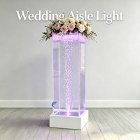 Tube vertical hautement transparent, affichant clairement les bulles montantes et les poissons décoratifs flottants, résistant aux rayures et durable