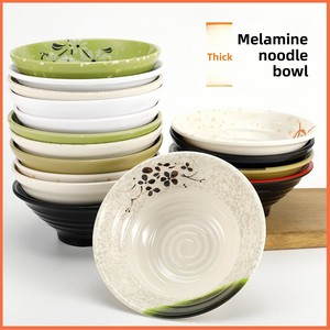 Hiện đại lớn màu trắng melamine mì bát dày Lẩu Súp Ramen dùng một lần đánh bóng Nhà Máy bán hàng trực tiếp cho lạnh mì - Product Image 2