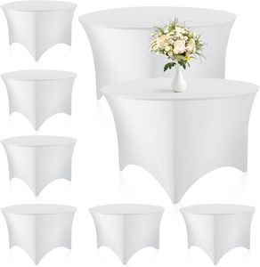 Tovaglia Rotonda in Spandex Elasticizzata, Copritavolo Elastico per Matrimoni, Feste, Ristoranti, Banchetti, Cocktail - Product Image 1
