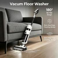 Écran LED portable sans fil avec affichage vocal multilingue 180 °   Nettoyeur de sols professionnel humide et sec, aspirateur laveur de sols