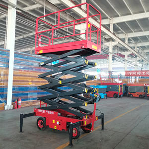 מעלית מספריים ניידת 8 מטר 500 ק\"ג להרמה חיצונית, פלטפורמת הרמה הידראולית, להרמת ציוד ותחזוקה - Product Image 1