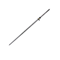Poteau télescopique GNSS RTK Rover en fibre de carbone à 2 sections de 2m avec verrouillage pour l'arpentage