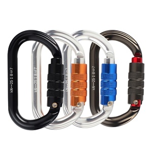 25KN <span class=keywords><strong>moschettone</strong></span> a forma di O <span class=keywords><strong>arrampicata</strong></span> nero grigio campeggio all'aperto 7075 <span class=keywords><strong>moschettone</strong></span> da <span class=keywords><strong>arrampicata</strong></span> con chiusura in alluminio - Product Image 1