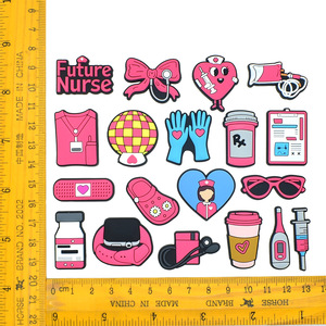 Breloques pour <span class=keywords><strong>chaussures</strong></span> de personnel médical (médecins, infirmières) – Cadeau promotionnel – Décoration de <span class=keywords><strong>chaussures</strong></span> pour infirmières – Breloques pour sabots de la Journée des infirmières - Product Image 6