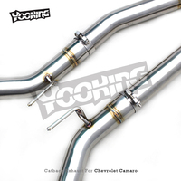 Tuyau d'échappement AUTO en acier inoxydable avec clé à télécommande pour Chevrolet Camaro SS 6.2L 2010-2017 Échappement Catback Valvetronic