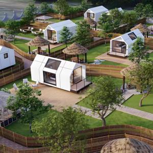 Hiện đại Modular prefab Tiny House: Nhỏ gọn & thân thiện với môi trường cho khu cắm trại, khu nghỉ dưỡng - Product Image 4