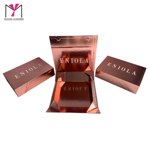ENIOLA Rigid <b>Cosmetic</b> <b>Box</b> With Satin Liner Hot Stamping Logo Rectangle Shape High-End Packaging - Product Image 4