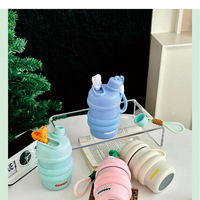 Seaygift haute qualité nouveau ins créatif portable corde double boisson thermos tasse à café sport dessin animé en acier inoxydable tasse à lait