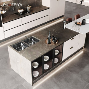 Sofeyia armadietto da <span class=keywords><strong>cucina</strong></span> di fascia alta mobili in legno compensato MDF isola in legno di alta Gloss <span class=keywords><strong>cucina</strong></span> vetro laccato per l'australia - Product Image 3