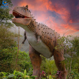 Modelo de Dinosaurio Carnotaurus Animatrónico para Parque Temático de Aventuras al Aire Libre SGAD045, Resistente al Agua, para Interiores/Exteriores, Jardín, Centro Comercial - Product Image 2