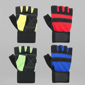 Guantes de levantamiento de pesas con logo personalizado para gimnasio, hombres y mujeres, disponibles para entrenamiento, fitness y levantamiento de pesas. - Product Image 2