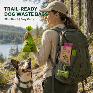 Custom Dog <b>Bag</b> Factory Bio Based PE Dog Cleanup <b>Bags</b> Strong Easy Open for Retail Custom Brand Color Retail Packs - Product Image 1